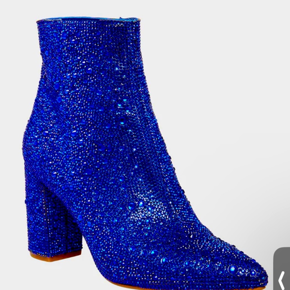 Betsy Johnson Rhinestone Ankle Booties